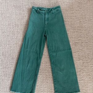 Bohme Wide Leg Green Pants Size Small